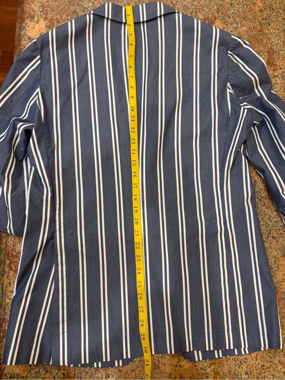 Suit Supply - Blue & White Striped Men’s Blazer - Slim Fit - 40R
